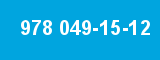 978 049-15-12 978 049-15-12